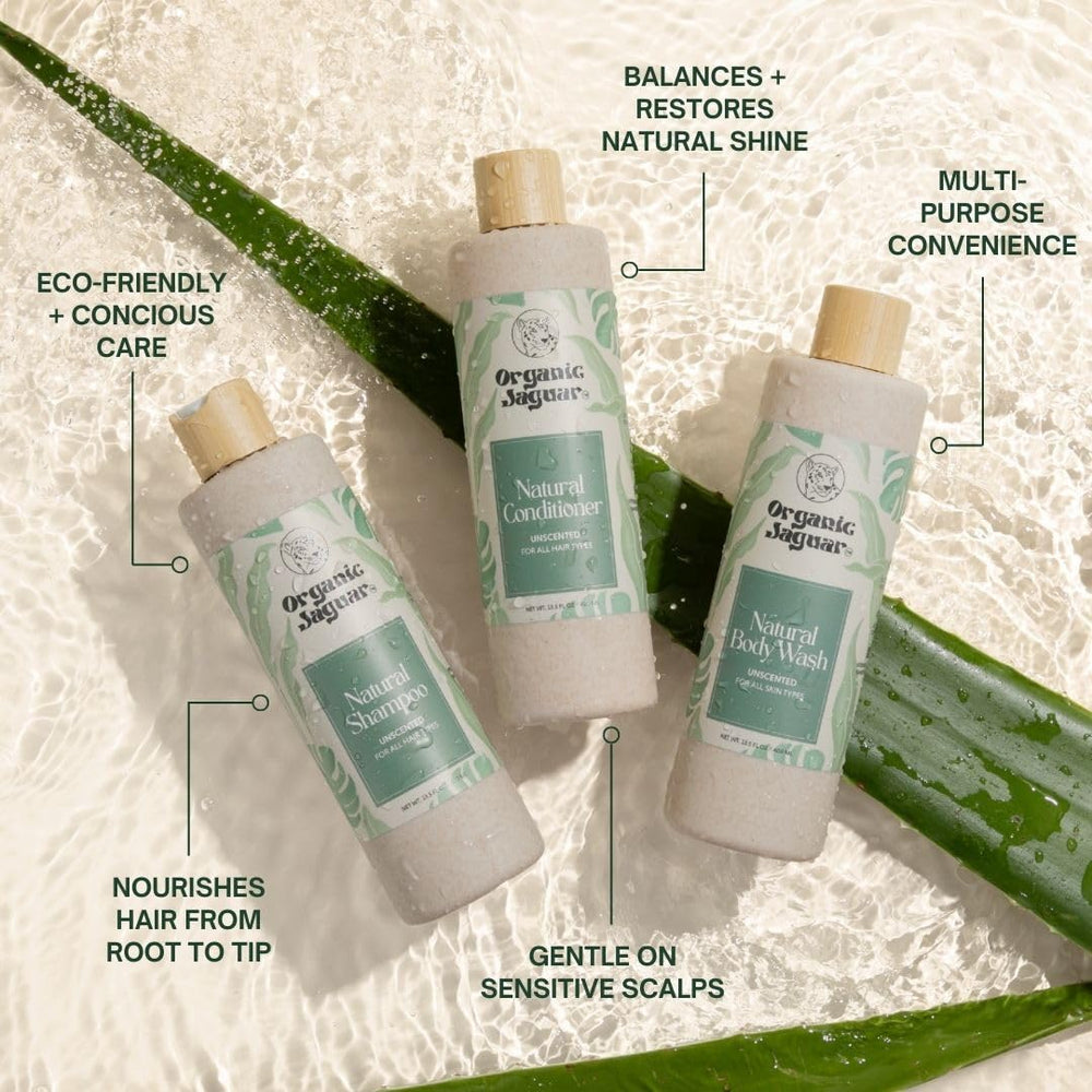 Conditionneur quotidien Organic Jaguar, adapté à tous les types de cheveux.