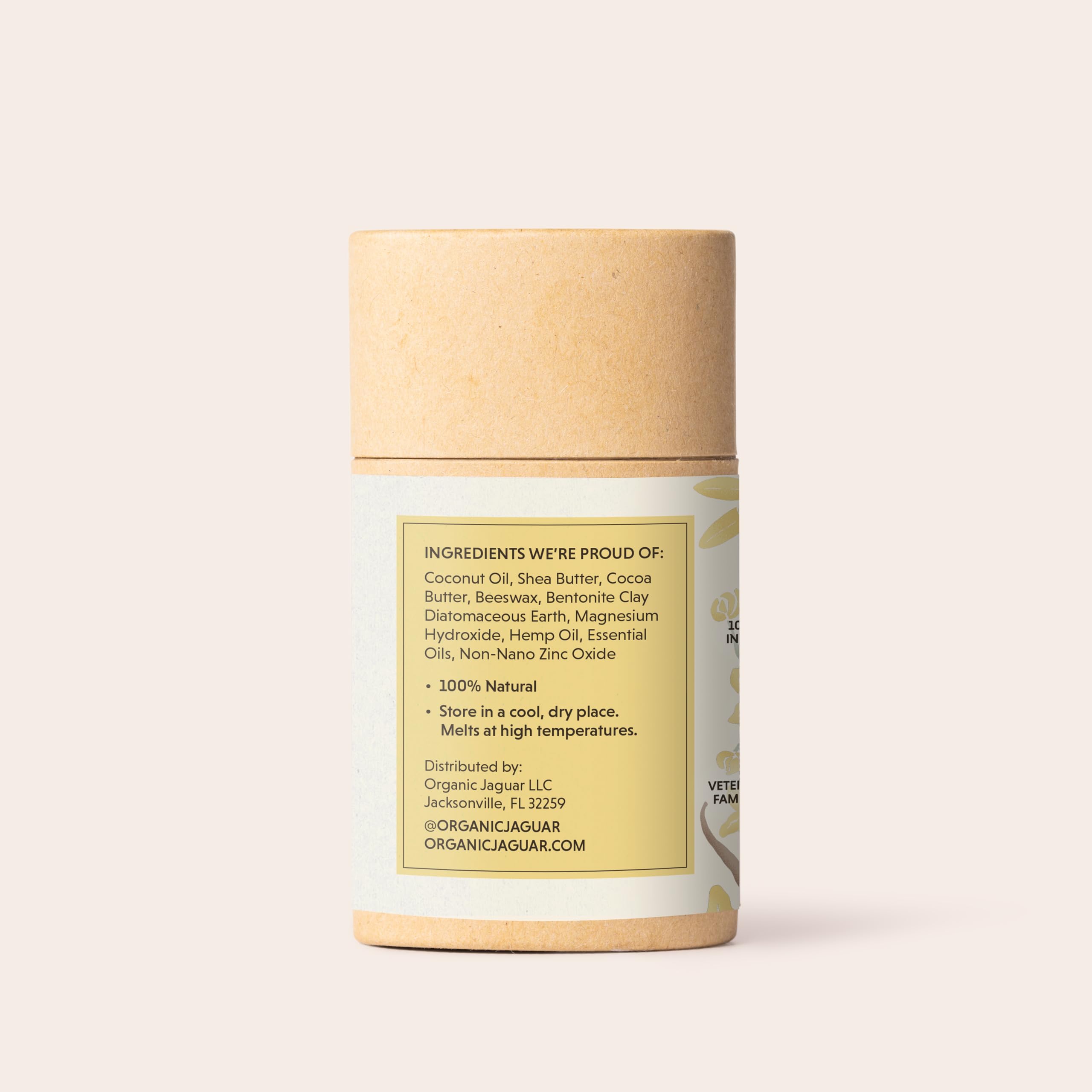 Organic Jaguar Déodorant citron-vanille texture crème naturelle
