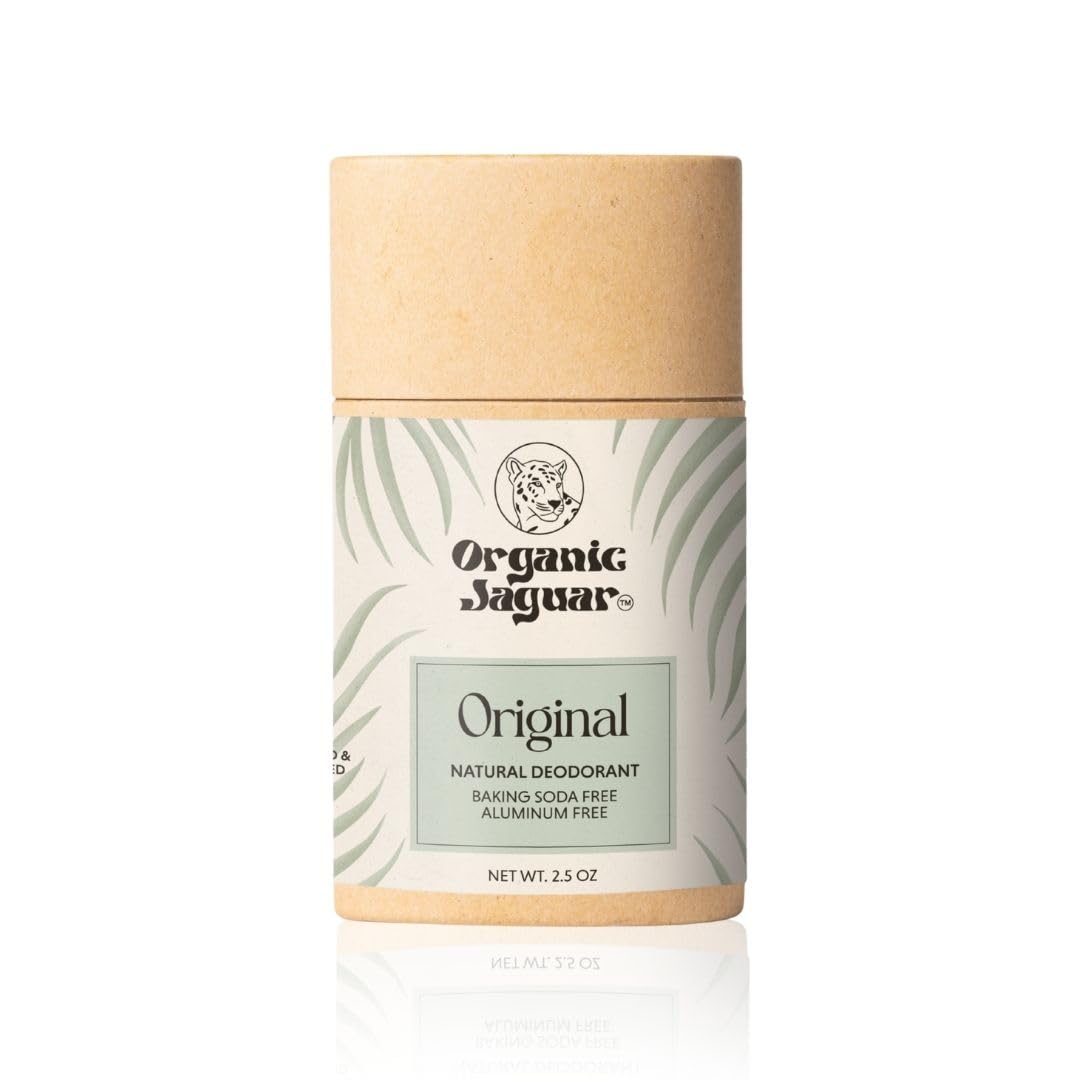 Desodorisant Organic Jaguar sans aluminium en baton, protection durable et neutre.