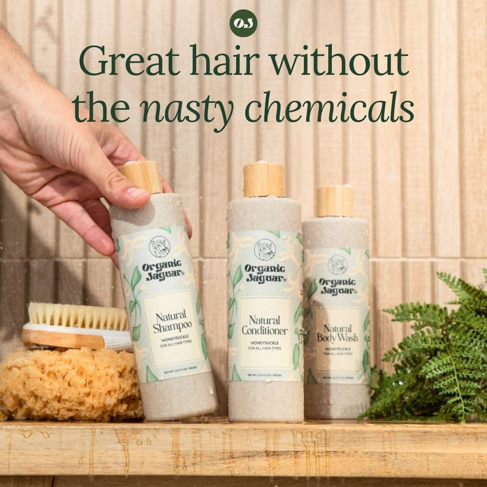 Organic Jaguar shampoing : extrait d'aloé véra pour apaisement et douceur.