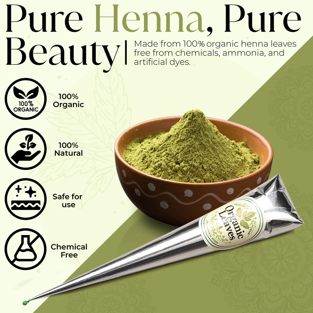 Henné Organic Leaves originaire de Sojat, authenticité garantie.