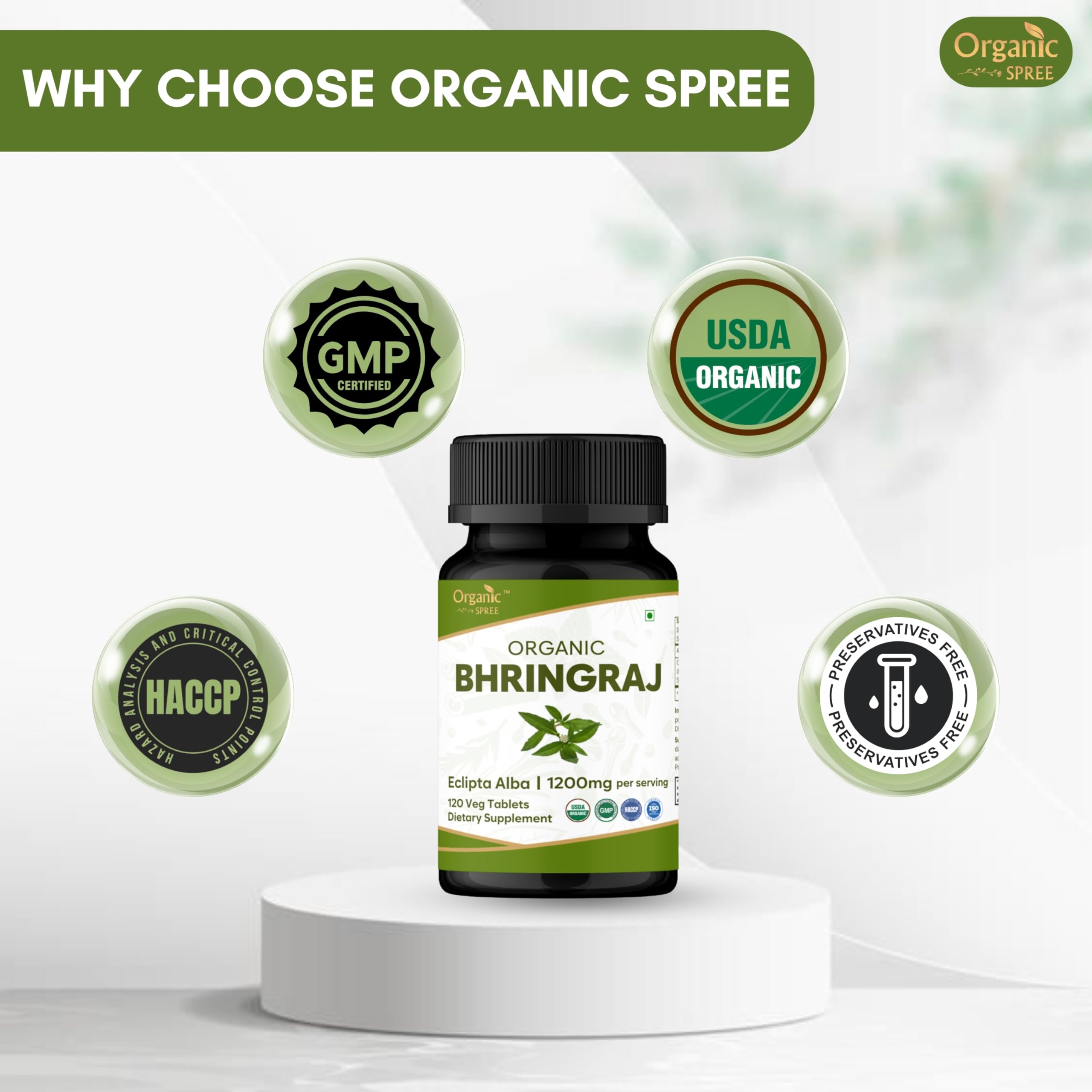 Contrôle qualité Organic Spree Bhringraj effectué en laboratoire