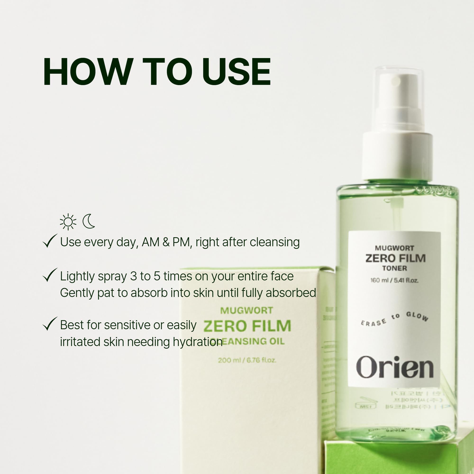Idéal après nettoyage du visage pour hydrater sans résidu.
