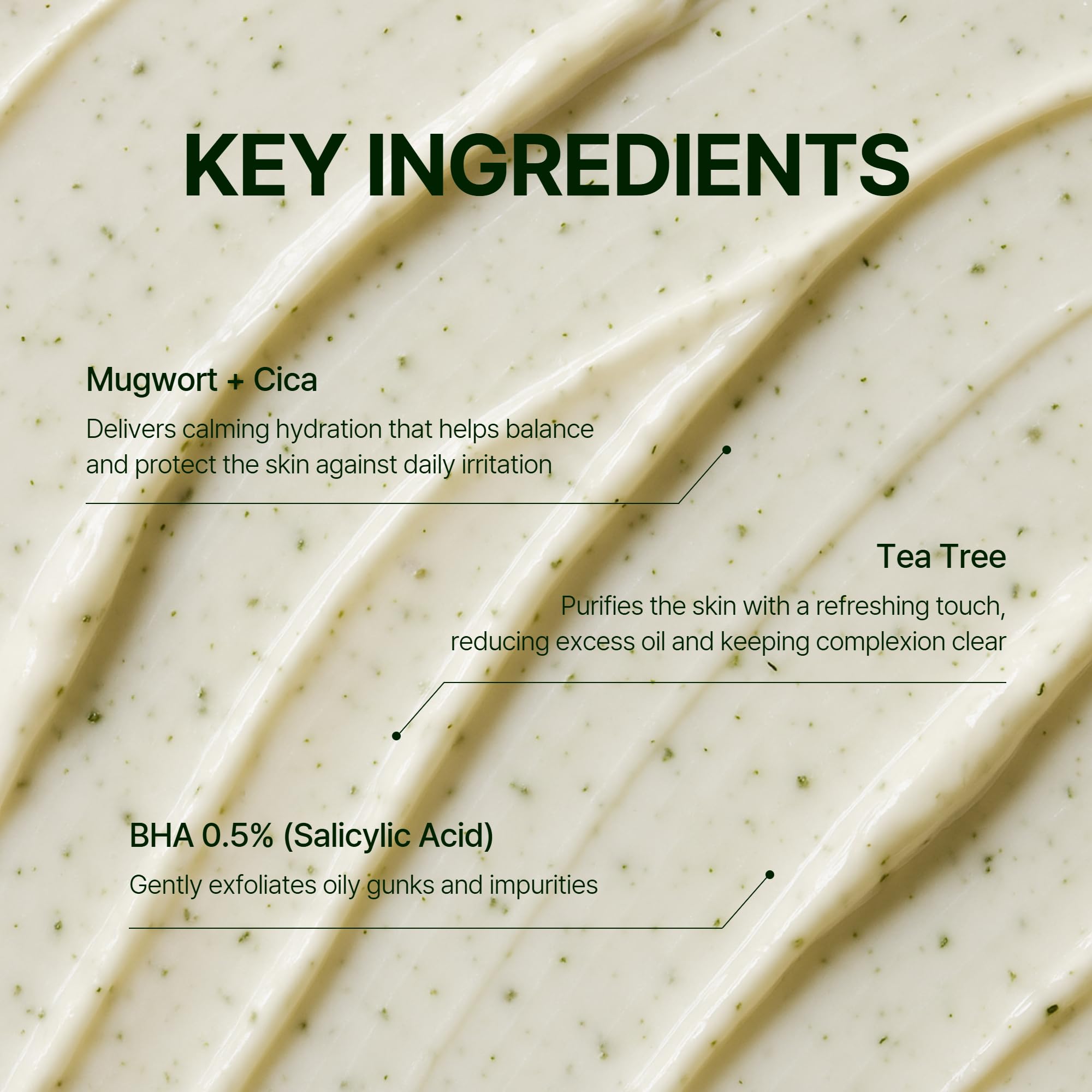 Orien Mugwort Zero Film Exfoliation 0,5% BHA pour un contrôle du sébum