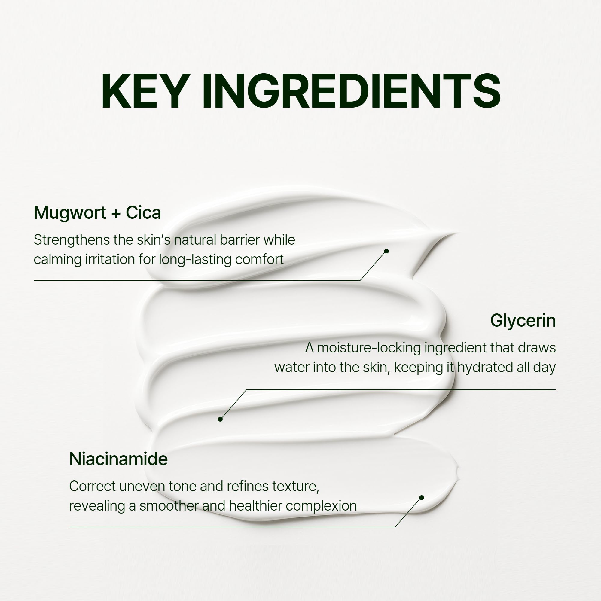 Orien Mugwort Zero Film – hydratation profonde grâce au panthénol et à l'acide hyaluronique.