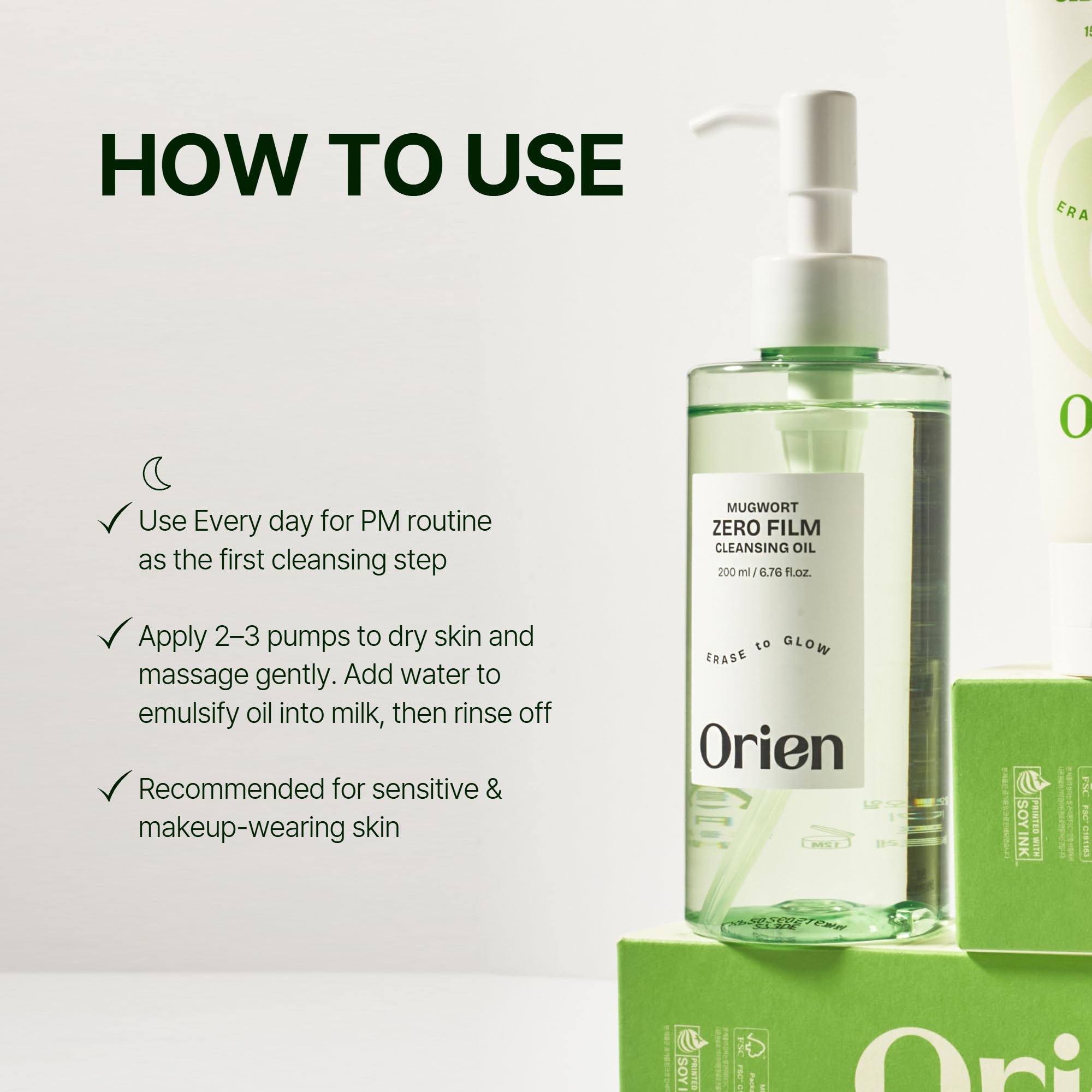 Routine quotidienne de nettoyage Orien avec rinçage efficace.