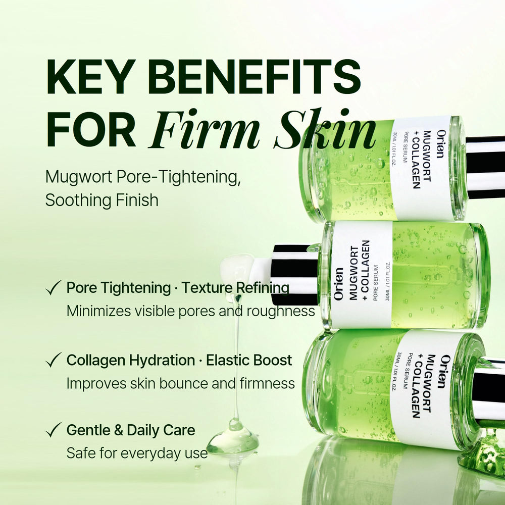 Orien Mugwort Pore Serum, collagène pour luminosité