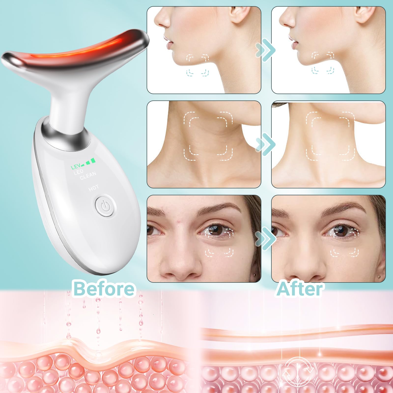 Oriflame contour fermeté du cou grâce au massage ciblé.