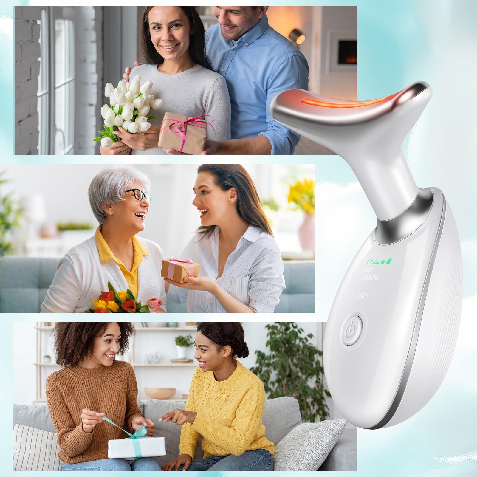 Oriflame design blanc élégant du massageur.