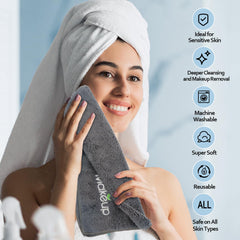 Lingette démaquillante pour les yeux avec Orighty en microfibre