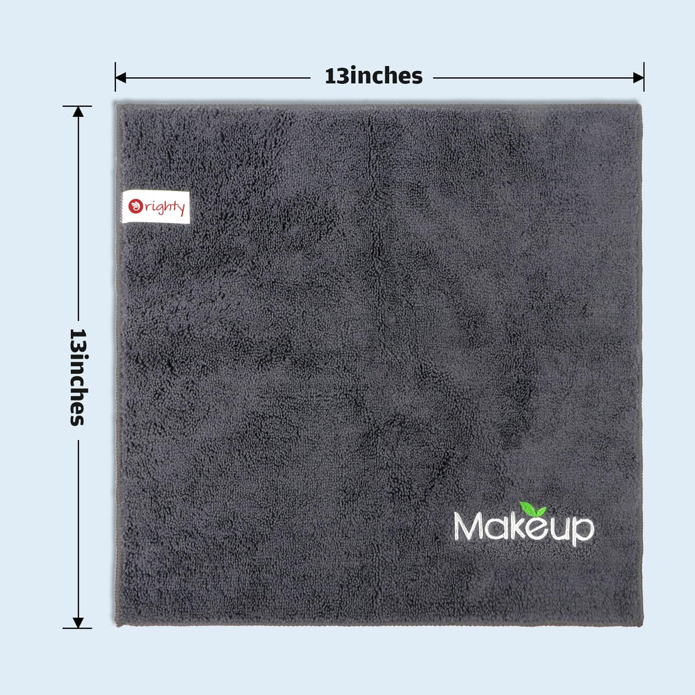 Lot de six lingettes Démaquillage Orighty, gris et pratique