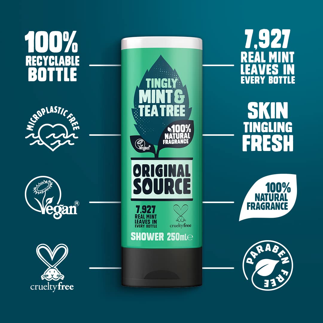 Original Source gel-douche texture riche – mousse légère prête à s'appliquer.