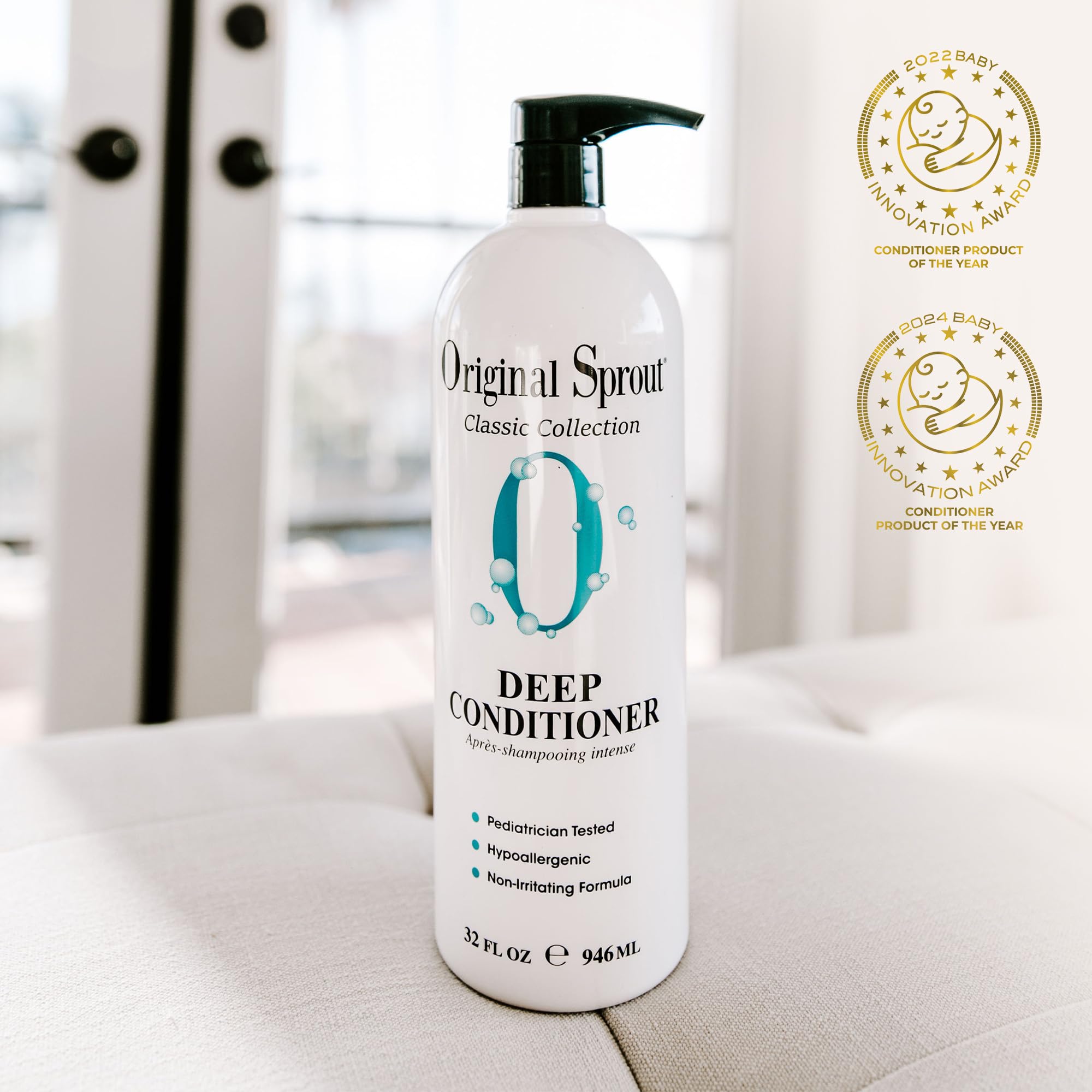 Application Original Sprout sur cheveux lavés, démêlage facilité et douceur.