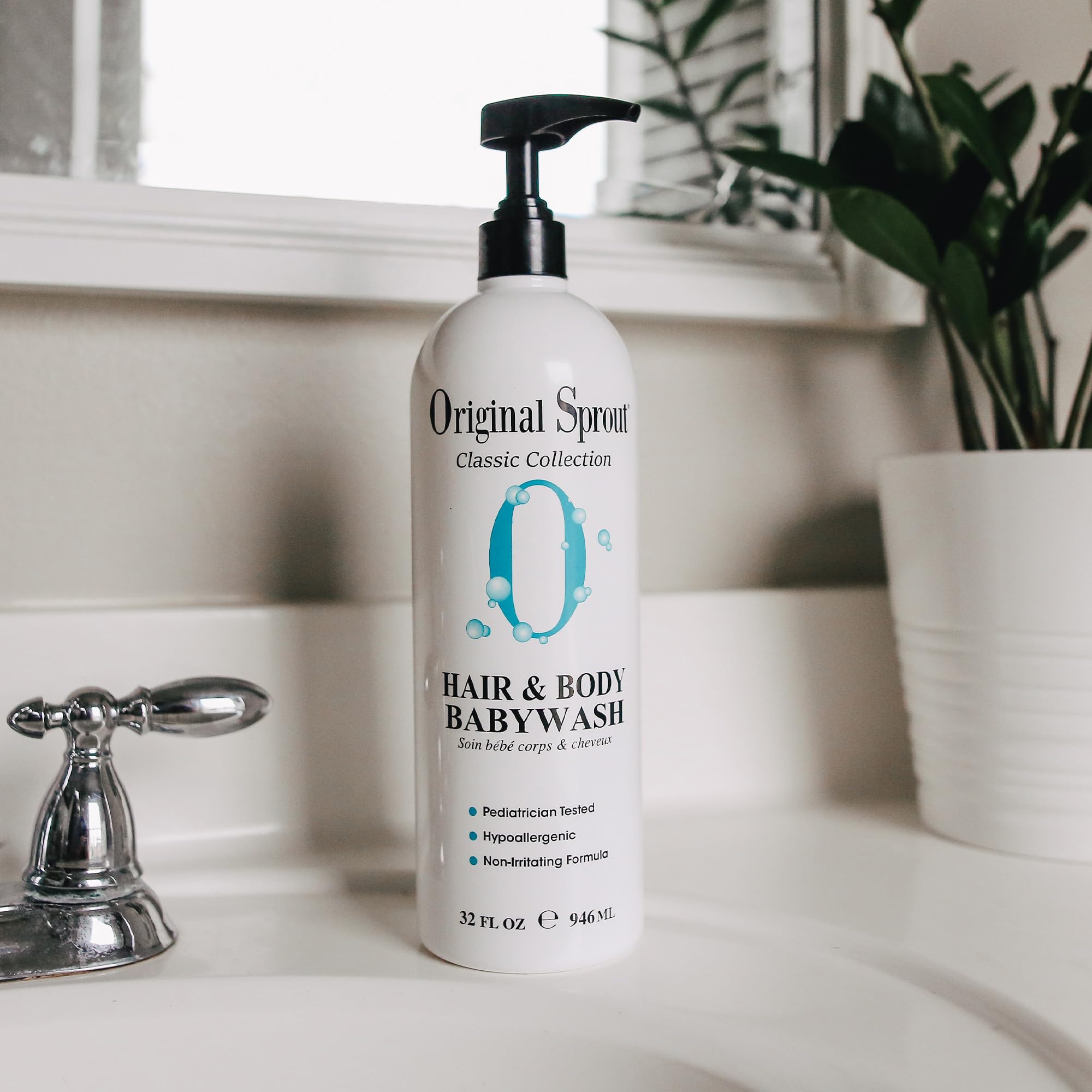 Original Sprout Bébé Gel Douche – texture légère et rinçage facile.