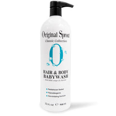 Original Sprout Bébé Shampoing et Gel Douche, bouteille 32 oz pour usage quotidien.