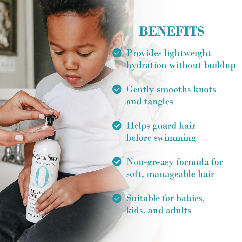 Original Sprout conditionneur sans rinçage, crème légère: texture légère et cheveux souples.