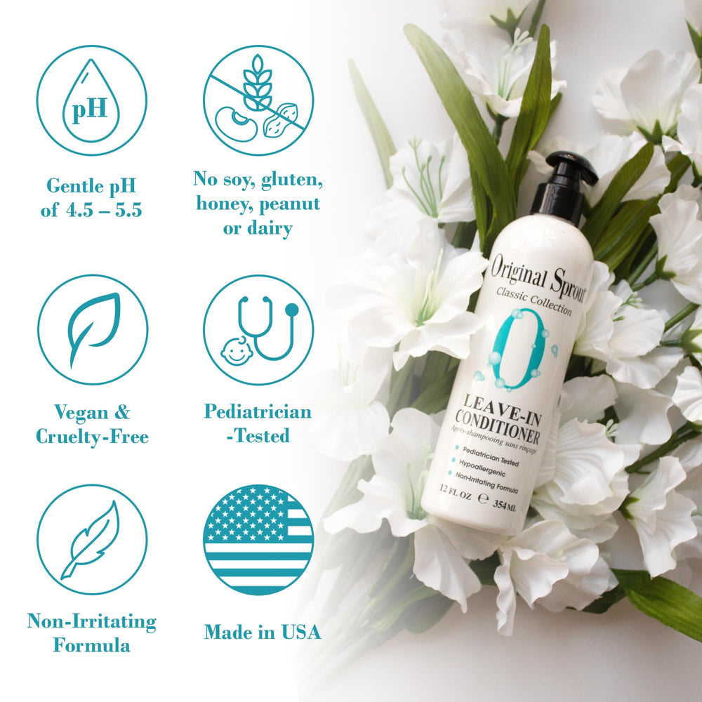 Original Sprout conditionneur sans rinçage, démêlage rapide après lavage.