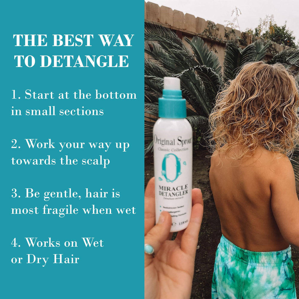 Original Sprout Miracle Detangler Spray — Sans parabenes et sans cruauté.