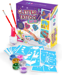 Kit Original Stationery tatouages pailletés: designs scintillants faciles à réaliser