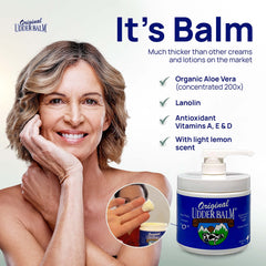 Original Udder Balm après-soleil à l'aloe, réconforte et apaise la peau exposée.