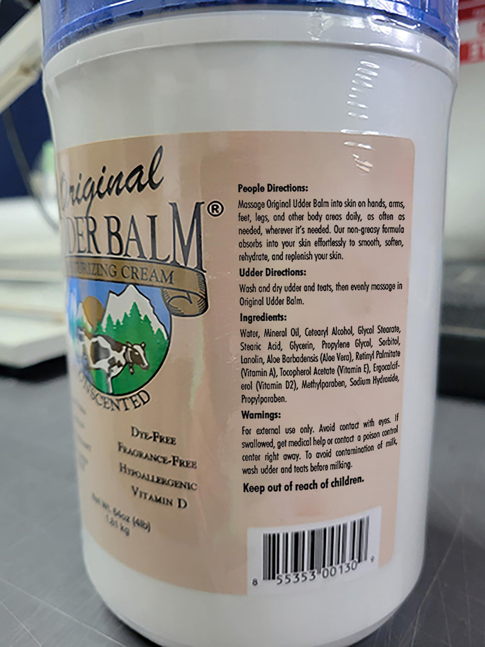 Original Udder Balm fabriqué aux États-Unis, qualité rassurante