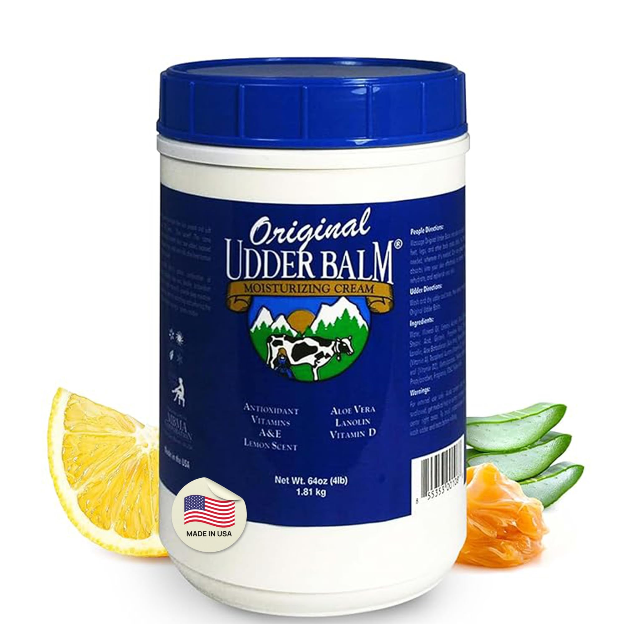 Original Udder Balm recharge tube de 64oz, hydratation durable pour peau sèche.