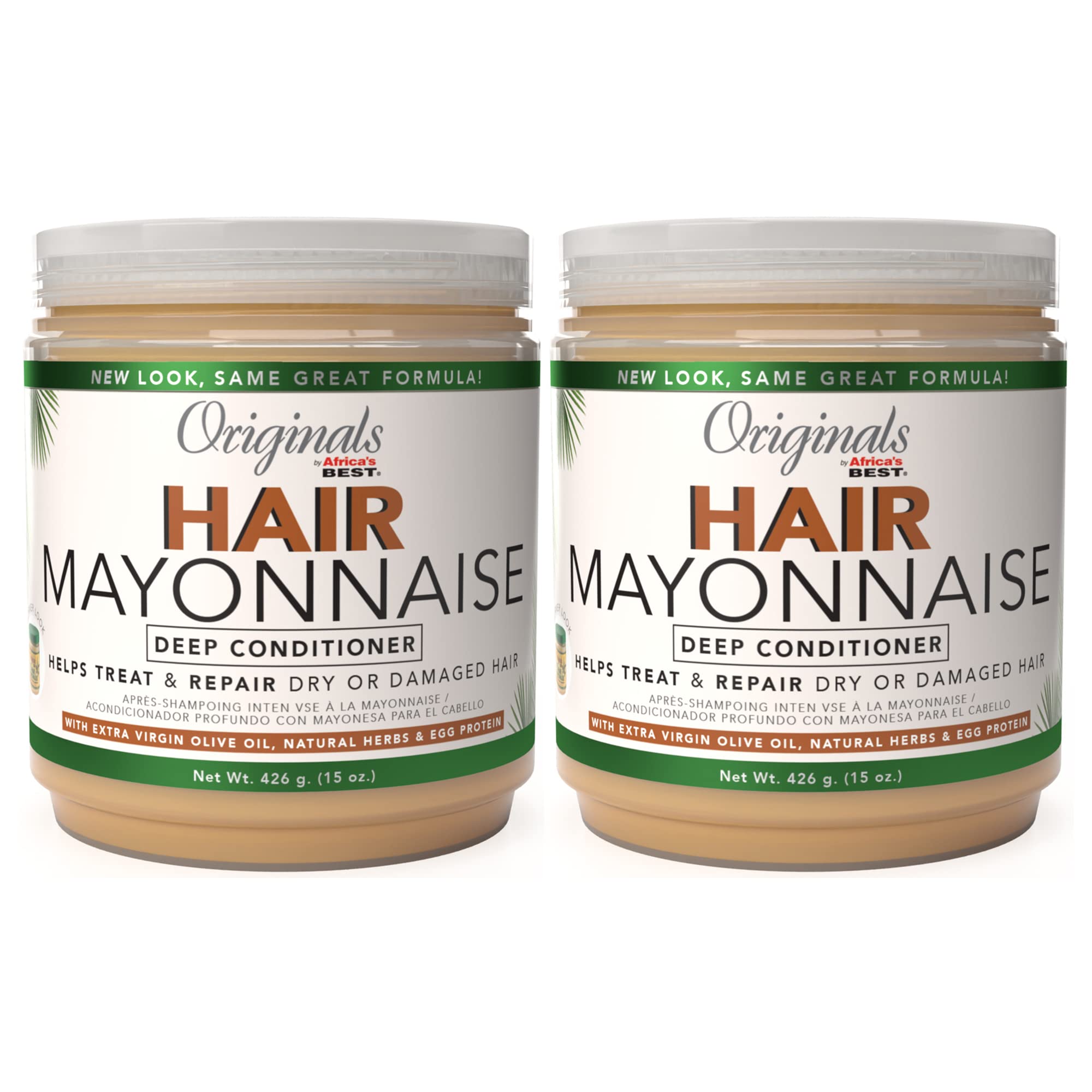 Originals by Africa's Best Soin mayonnaise capillaire, emballage double pots prêt à l'emploi