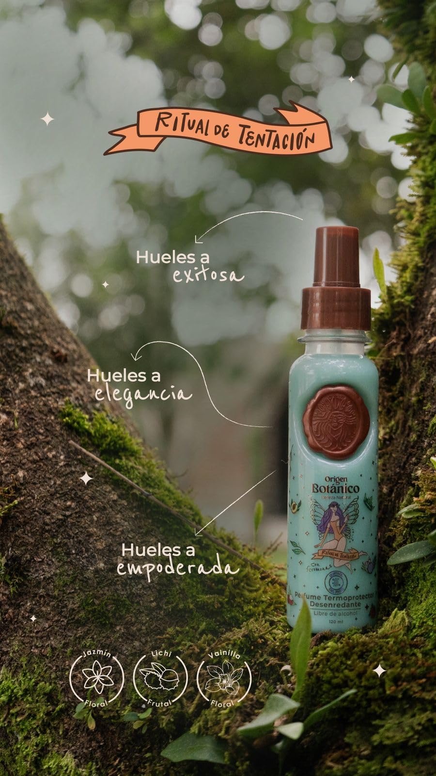 Origen Botánico Arôme Jasmin-Lychee-Vanille: expérience olfactive légère et relaxante.