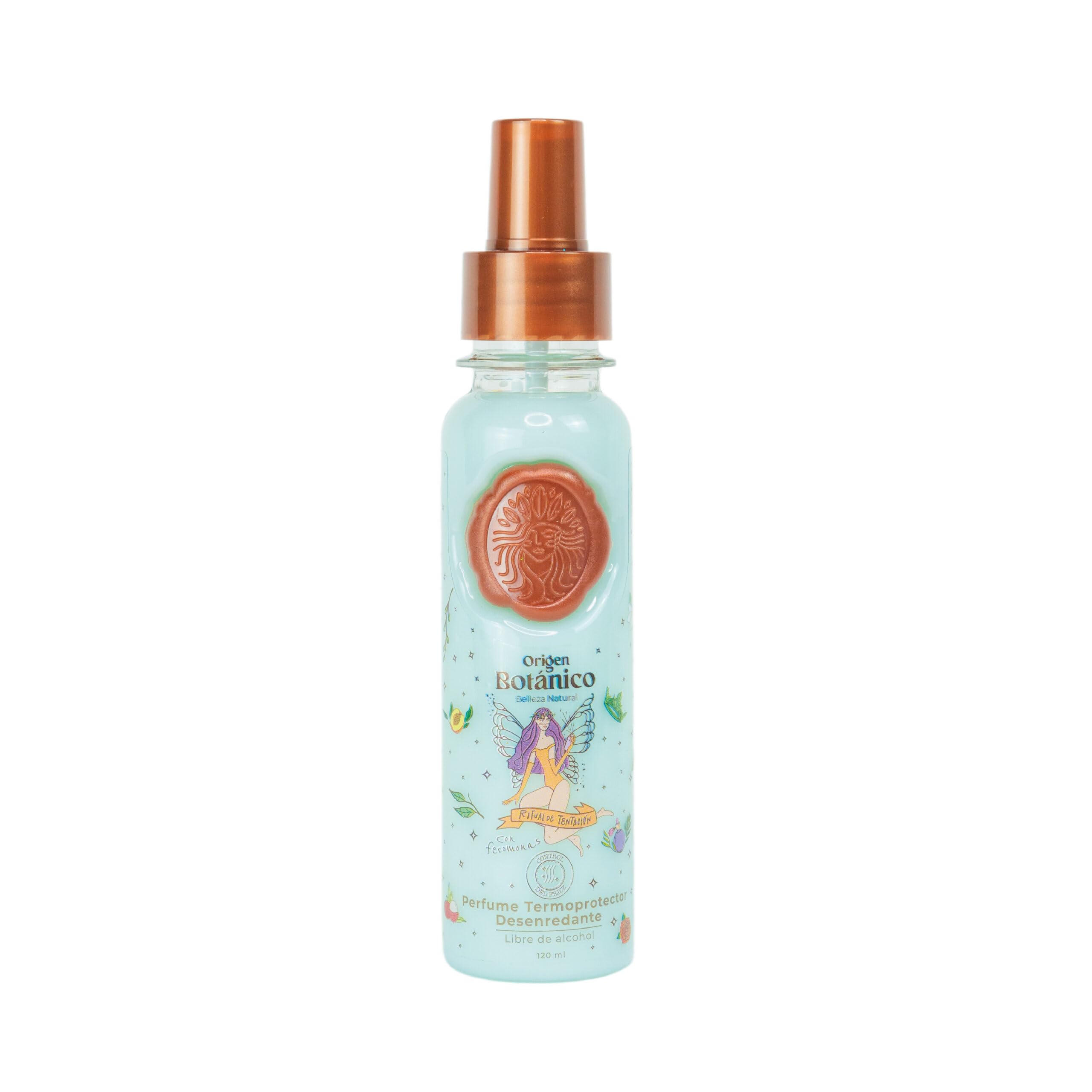 Origen Botánico Parfum Protecteur Thermique: flacon 120 ml, parfum léger protégeant et démêlant.