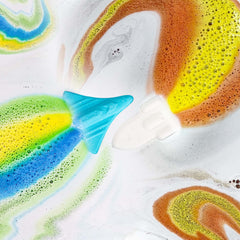 ORIGLAM bombe bain fusée : mouvement coloré et moment de détente pour enfants