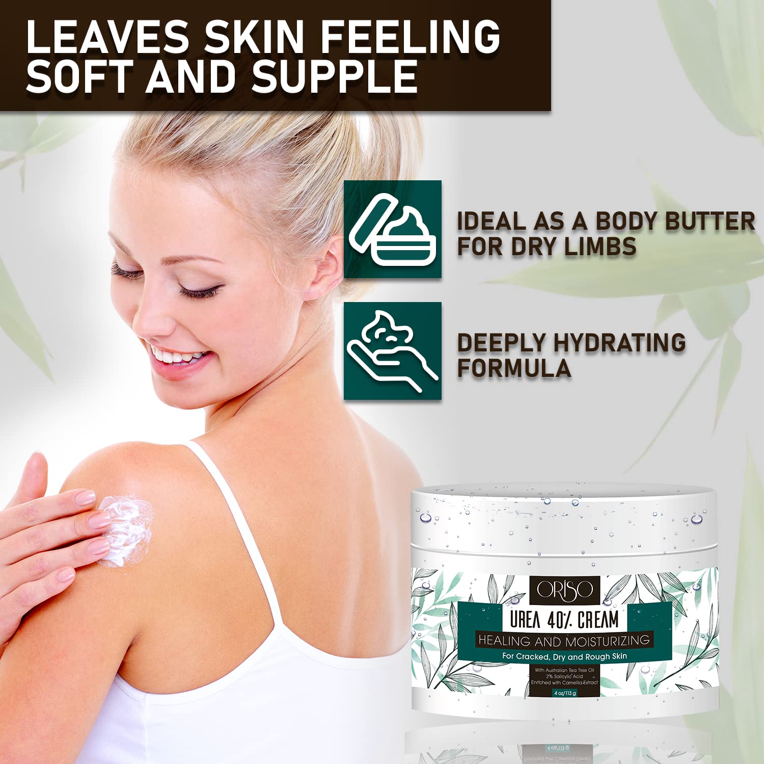 ORISO Crème Urée 40% — texture riche et absorption rapide