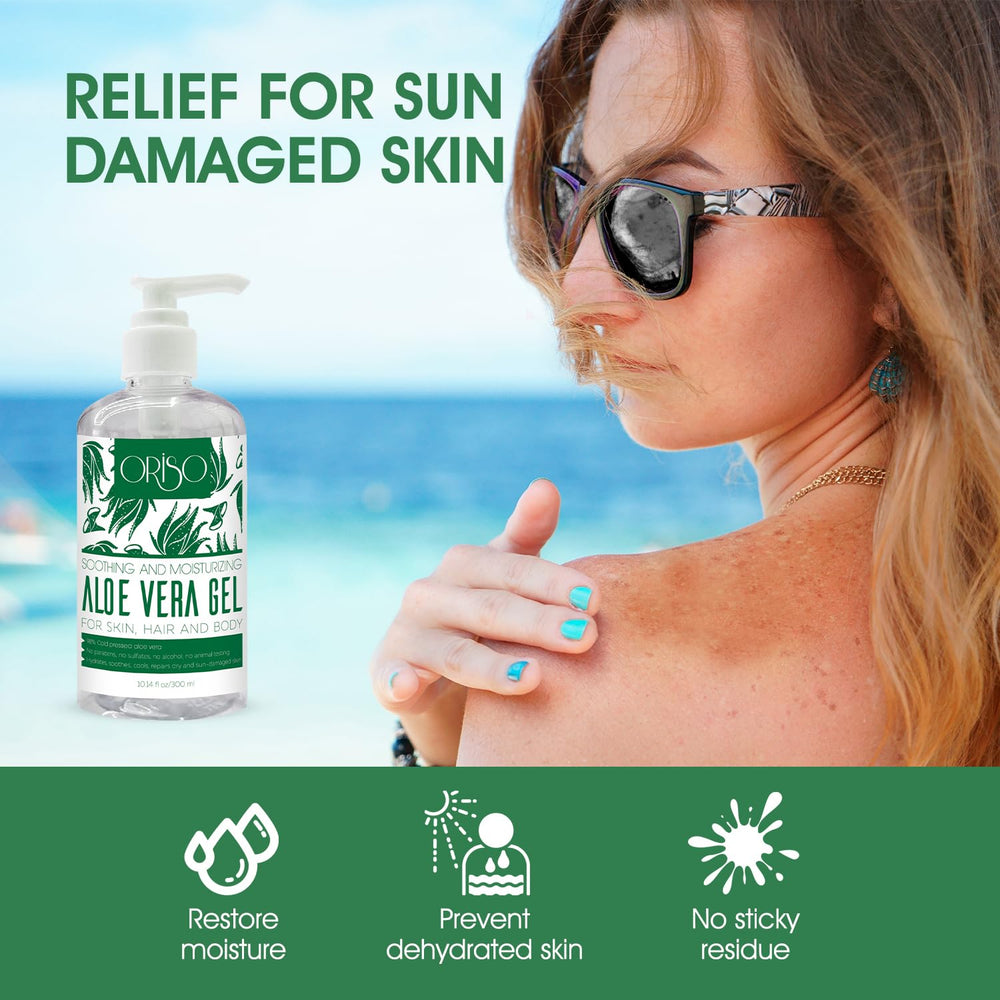 ORISO Gel Aloe après-soleil, soulagement naturel après exposition