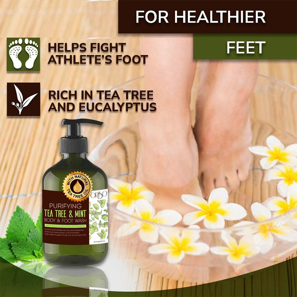 Cool, refreshing ORISO Tea Tree Mint shower experience for mornings.