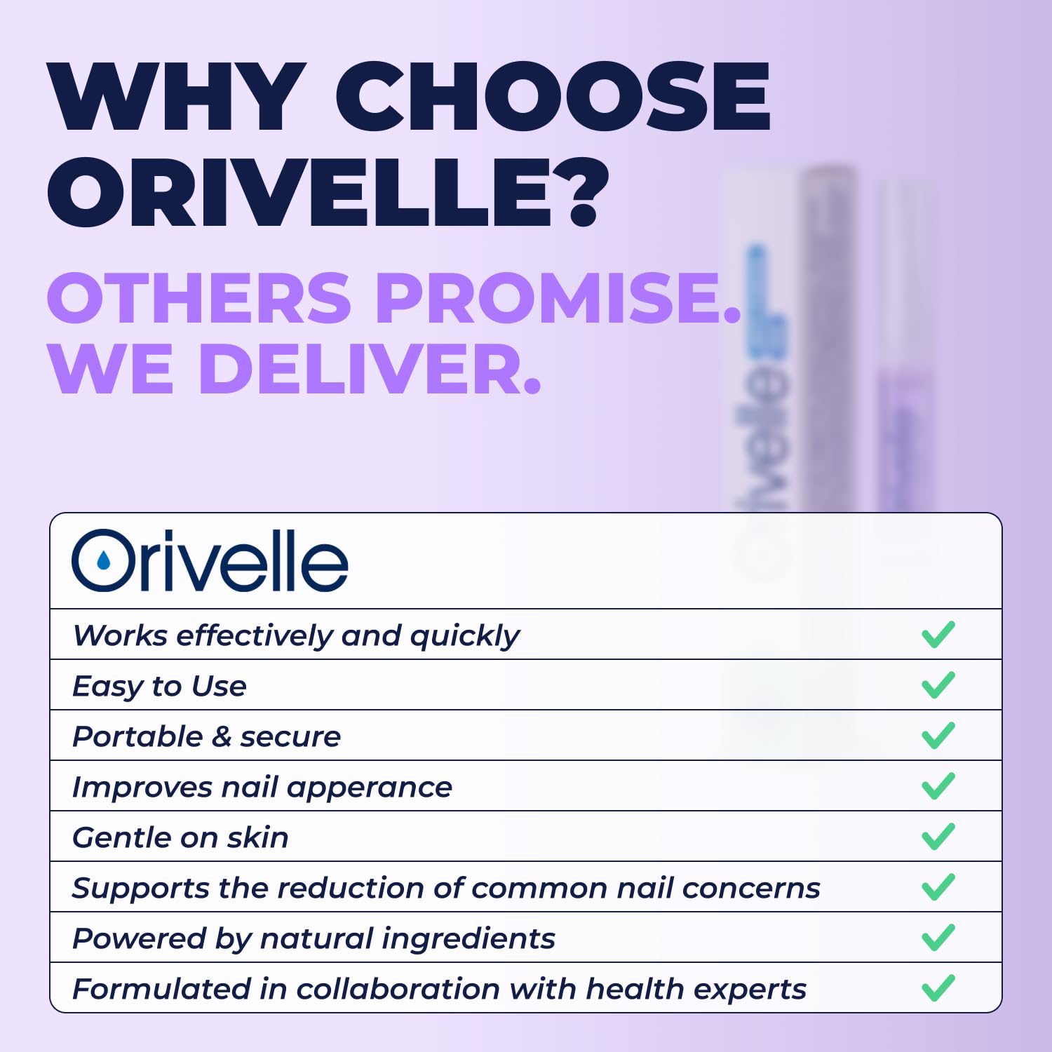 Orivelle stylo soin ongles: pratique et sans gâchis lors de l’application.