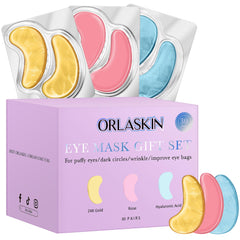 ORLASKIN masque yeux rose pour hydratation et éclat du regard.