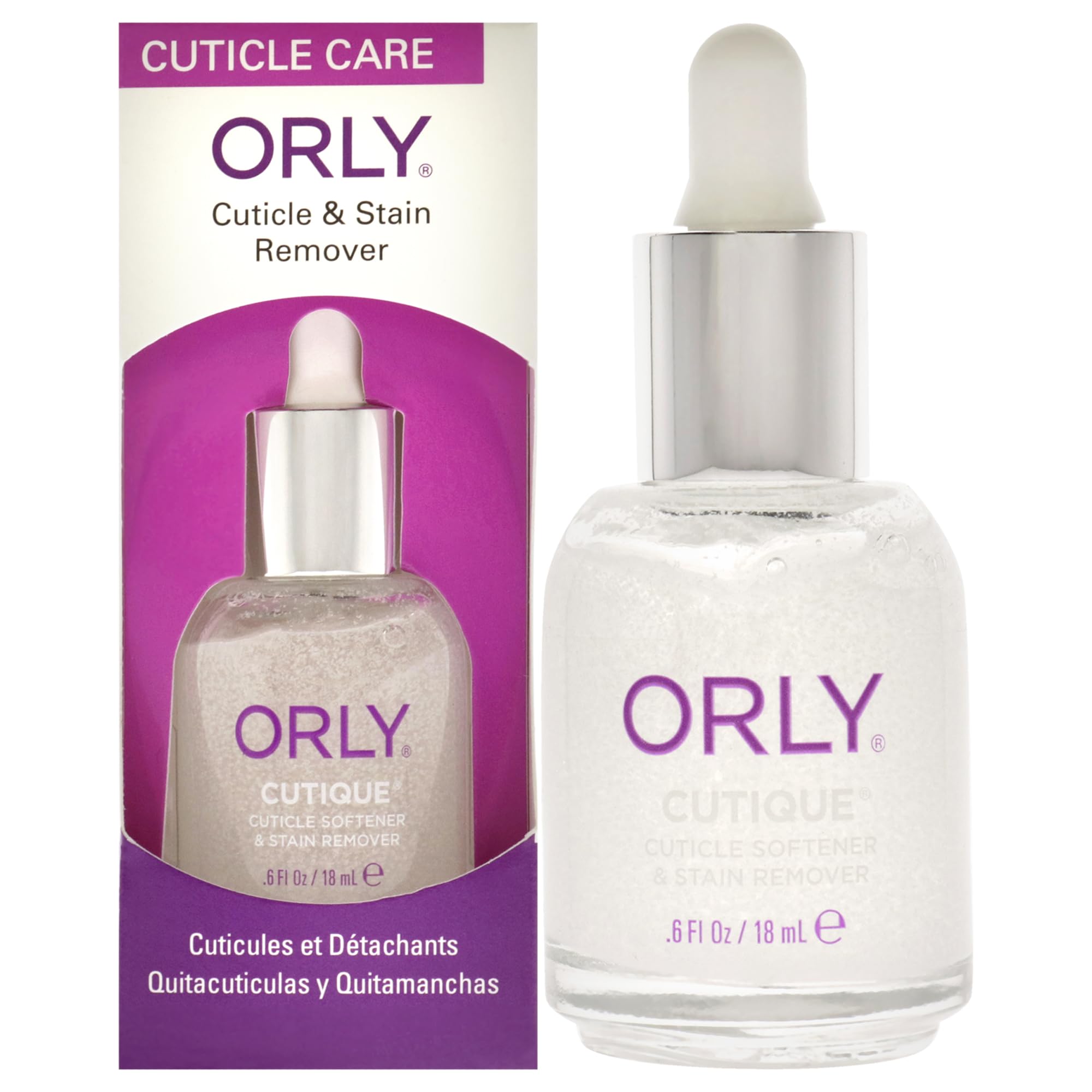 Orly amollisseur cuticule – vue bouteille, soin doux qui prépare les ongles