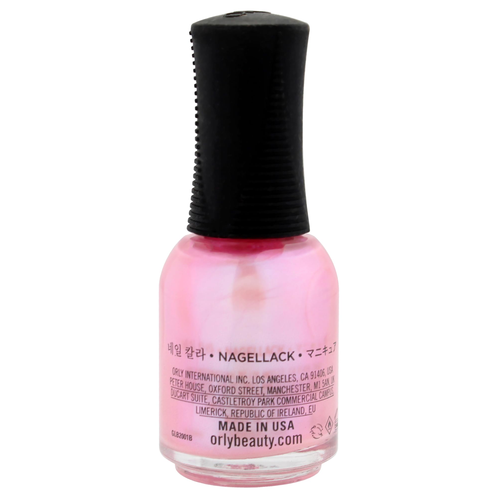 Orly Aqua Aura vernis effet perle rose pale, idéal pour des accents élégants