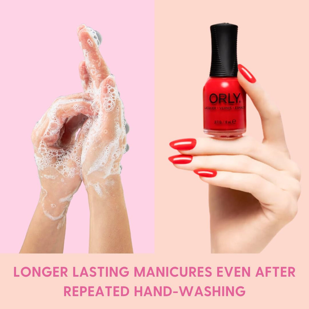 Orly Bonder Basecoat: formule prévient les éclats, prolonge la couleur.