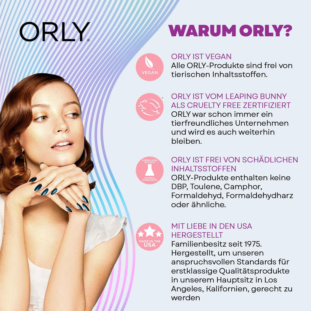 Orly Breathable Nail Color, sans couche de base ni vernis supérieur: application simple.