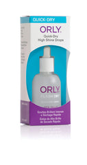 Orly Flash Dry Drops Base, séchage rapide pour des ongles lisses et lumineux.