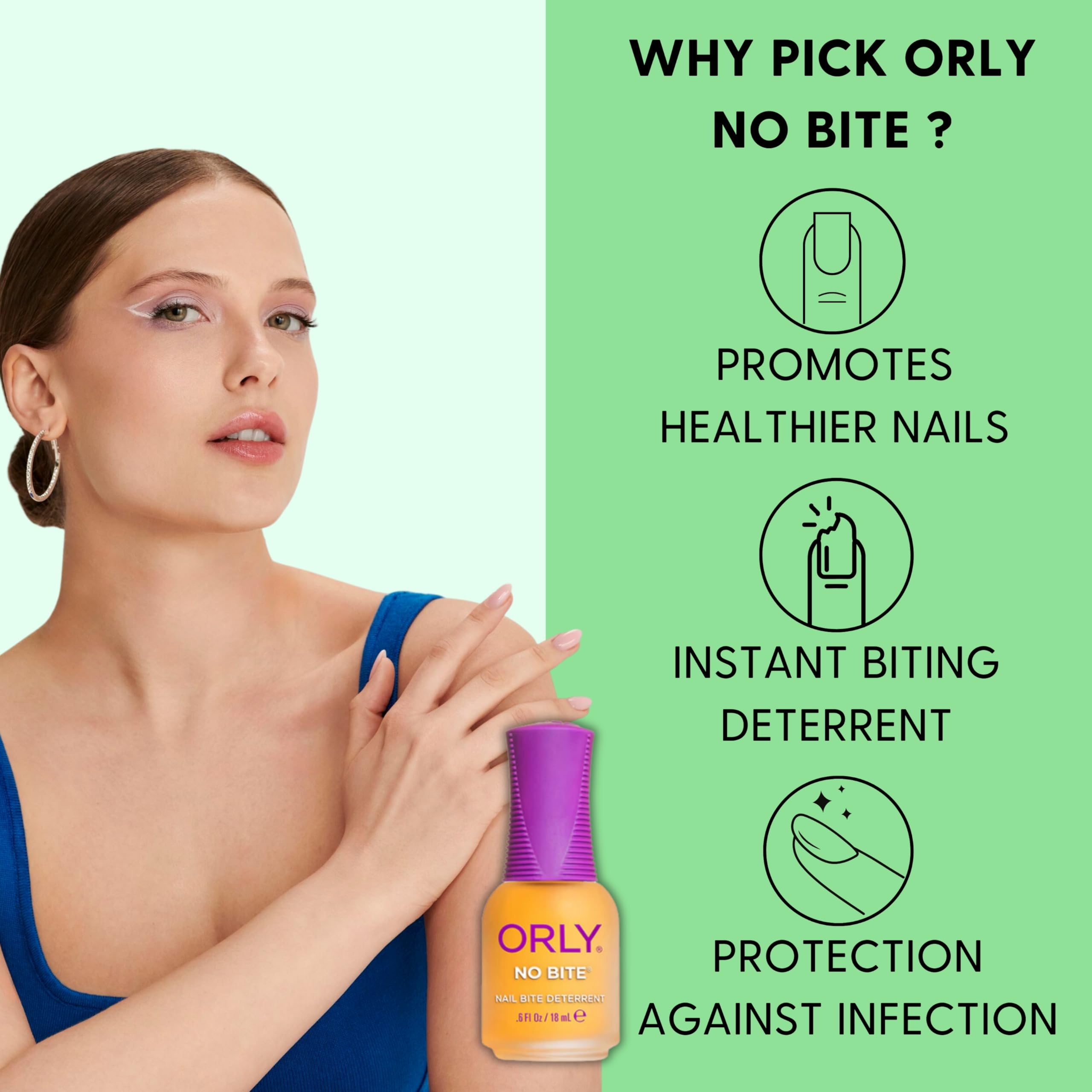 Orly No Bite, ongles-proteges-manicure, préserve la barrière des ongles après chaque application.