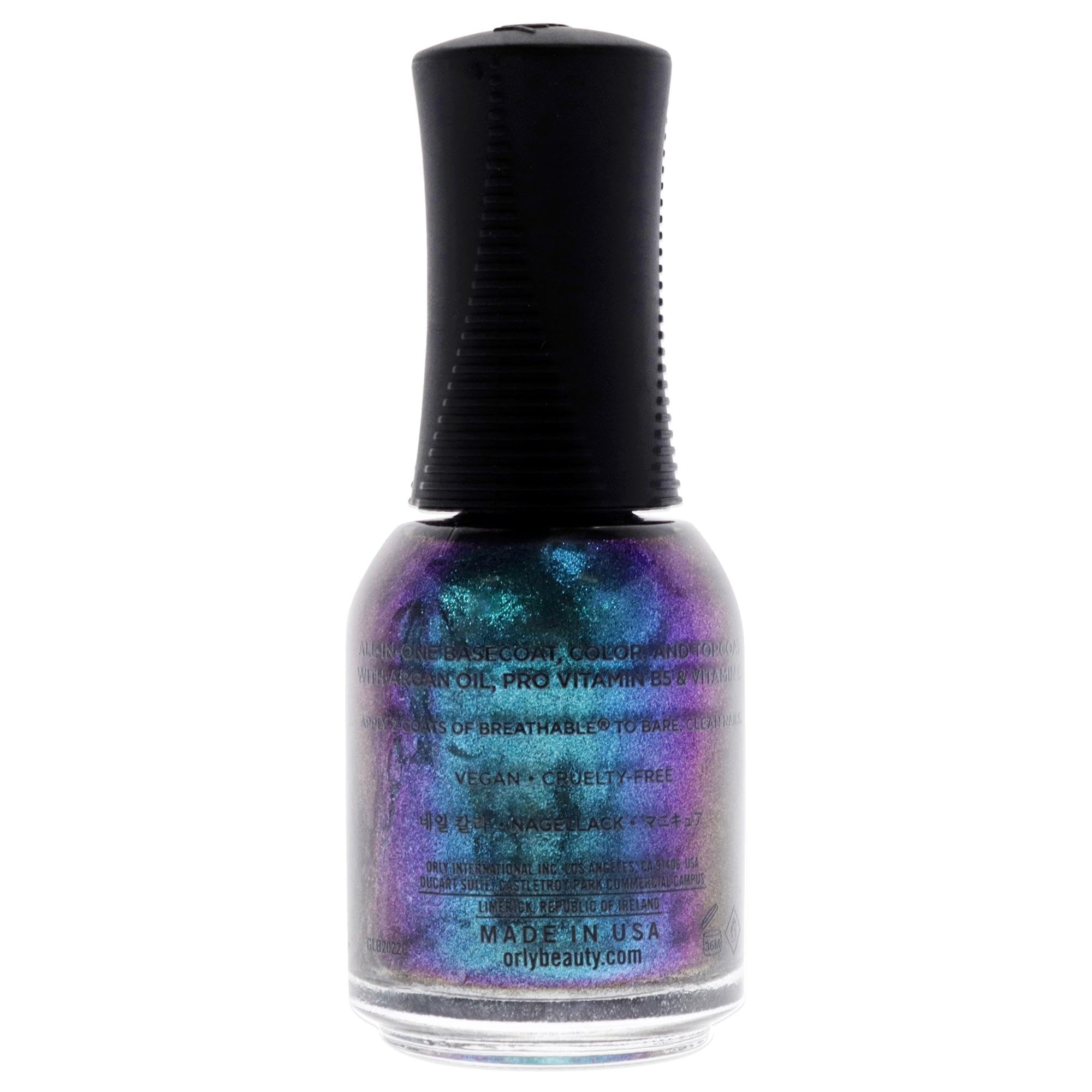 Pinceau intégré Orly Vernis Freudian Flip pour une application fluide et précise.