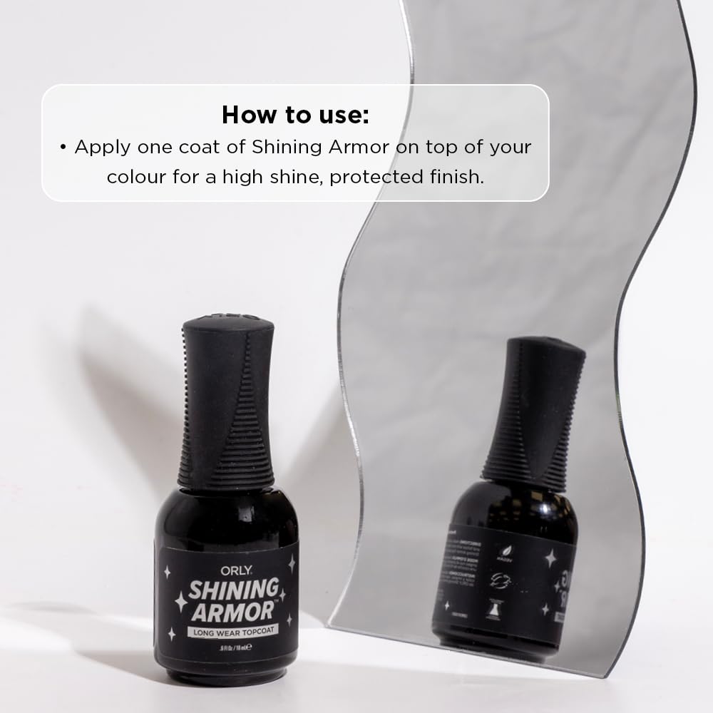 Orly Shining Armor nails with high-gloss finish