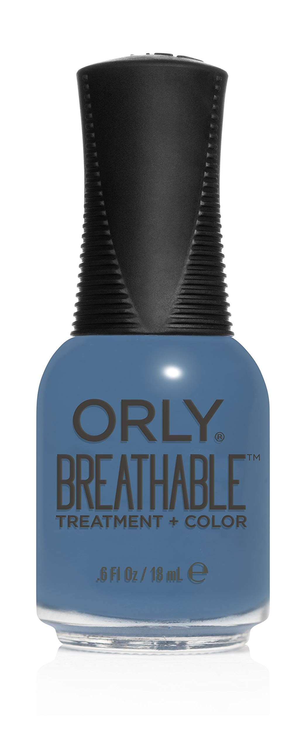 Orly Vernis respirant Denim Detendu sur bouteille, couleur durable et nourrissante.