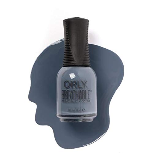 Ongles parfaitement colorés avec le Vernis respirant Orly Denim Detendu.