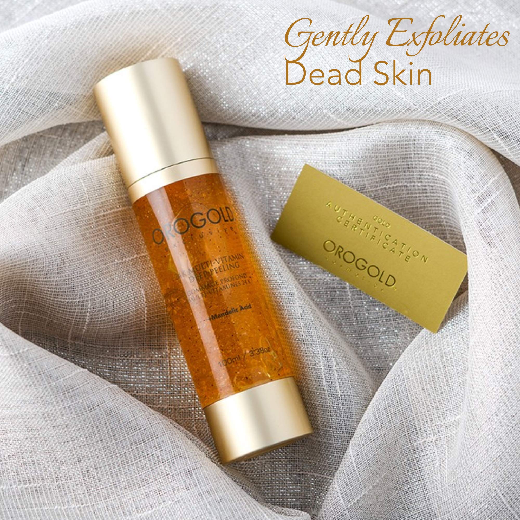 Orogold flacon-visage luxe – présentation élégante prête pour le rituel.