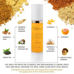 Orogold poudre de polissage bambou et noix – peau plus lisse et satinée.