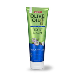 Texture crémeuse du baume ORS à l’huile d’olive pour hydrater et lisser les cheveux