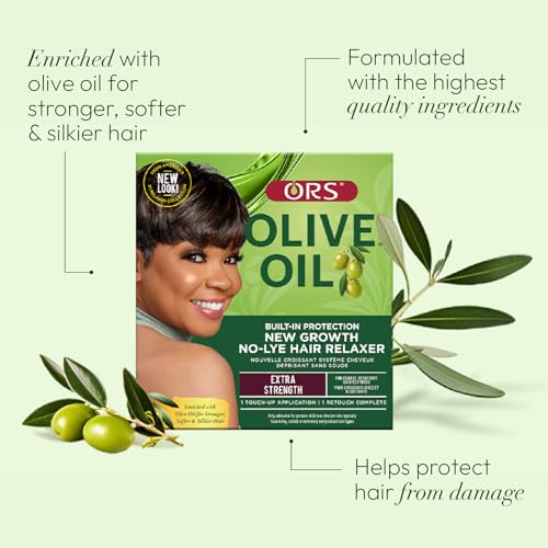 Zoom sur le flacon ORS et l’effet brillance sur cheveux après relaxation.