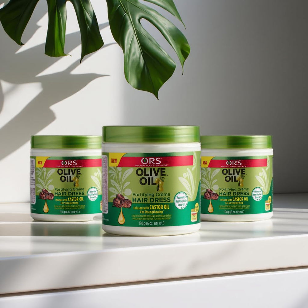 Hair with shine and softness after using ORS Olive Oil Creme